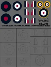 ModelMaker 1/32 Supermarine Spitfire Roundels and Fin Flashes - EARLY (masks)