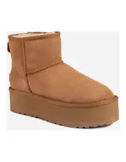 [Ozwear Ugg] Classic Platform Mini Boots in Chestnut
