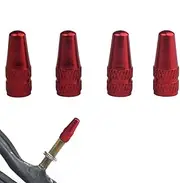 Valve Stem Cover, 4 Pieces Colourful Tyre Valve Stem Caps – Inner Tube – Tyre Caps Anodized Valve Cap for Mountain Bike, Road Bike and