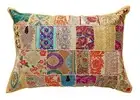 Handmade Cushion Pillow Cover Boho Vintage Home Sofa Decor Patchwork Embroidery