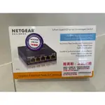全新 盒裝 NETGEAR GS105 5埠 GIGA 無網管型交換器