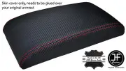 RED STITCH ARMREST CARBON VINYL COVER FITS HONDA CIVIC MB6 MC MA 1996-2000 (for: Honda)