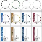 [TONGMAO] 8 Pack Holland America Luggage Tag Holders, Zip Seal Clear Cruise Carnival Luggage Tag Holder with Steel Loops Fits All for Holland America & Carnival Cruise Essentials Must Haves (8)