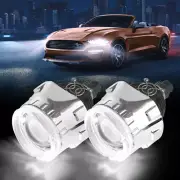 LHD Mini 2.5'' LED Angel Eyes Headlight Bi LED Projector Lens Retrofit Universal