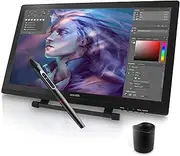 Dual-Mode Graphics Tablet - 21.5" Art Monitor with Wireless Stylus & Touch Screen - Perfect for Drawing & Design, USB and HDMI Cables