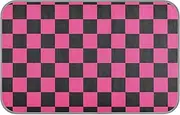 Amooorous Purple and Black American Plaid Summer Cooling Dog Blanket Self Cooling beds for Outdoor for Doggy Outdoor cat Removable tapete Frio para Perros M