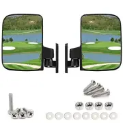 Adjustable Golf Cart Side Rear View Mirrors for Club Car EZ GO Yamaha and