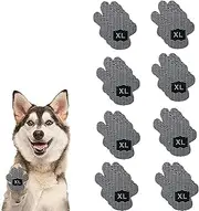 Dog Paw Protector Anti Slip Toe Grips Paw Pads for Dogs Traction, 8 Sets 32 Pads Disposable Self Adhesive Resistant Dog Shoes Boots Socks Replacement Dog Grippers for Senior Dogs (Black2, X-Large)