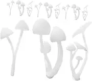 UPKOCH 12pcs Tiny Mushroom Figurines Resin Mold for Micro Landscape DIY Crafts High Realism Mushroom Charms for Decor and Creative Model Making