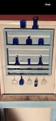 Hand crafted pallet wine rack your choice of stain