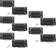 Mellisso 10PCs(5 Set) Black Humbucker Double Coil Electric Guitar Pickups + Frame Screw