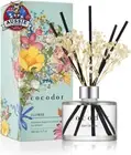 Preserved Real Flower Reed Diffuser April Breeze 200ml, Home Fragrance, Gift Set