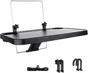 Car Food Tray | Foldable Car Desk for Laptop,Multifunction Back Seat Headrest Tray with Drink Cup Groove for Constant Travelers Car Eating