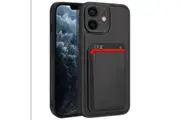 ZUSLAB iPhone 11 Case, Magnetic Detachable Card Holder Black