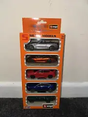 Burago 5 Metal Models 1:43 Diecast Street Cars - New