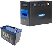 Kings BatBlock40-12V Plug and Play Battery Box with DCDC Charger+ 12V 98Ah Deep Cycle Battery