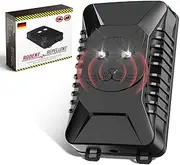 Marten Deterrent Car, Ultrasonic Marten Repellent, Supports USB Charging and 4 AA Batteries, 18-36 kHz Marten Protection with Flash Light, Connects to 12 V Car Battery, for Car, Engine Compartment