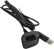 360 Game Controller Charging Cable, Plug and Play Charging Cord, 1.5m Long, Durable Flexible Insulation, Stable Connection Design, Console Powers Transfer Wire for Teen Gamers