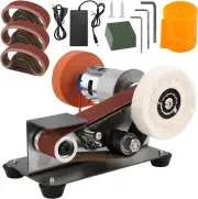 Mornajina Mini Belt Sander for Knife Making, 15 Degree Electric Power Bench Belt