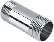 1Pcs Stainless Steel Pipe Fittings, Male Threaded Pipe Fitting for Air Pipe, Water Pipe, Fuel Pipe (DN10 3/8" 50mm)