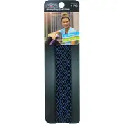 Scunci 3 mm 1pk Printed No Slip Waistband Headwraps - Black w/ Lime Diamond