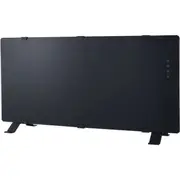 Rinnai 2200W Glass Electric Panel Heater with WiFi Control in Black