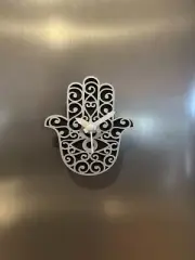 Mini Hamsa Fridge Magnet Clock