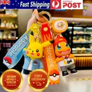 Pokemon Keychain Anime Figures Pikachu Cartoon Key Chain Charmander Psyduck