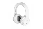 Laser Foldable Wireless Bluetooth Headphones Over-Ear Headset w Mic Bright White
