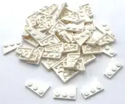 Lego 50 New Right ONLY White Plates 3 x 2 Dot Parts