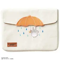 在飛比找樂天市場購物網優惠-真愛日本 宮崎駿 吉卜力 龍貓 刺繡帆布包 壓扣 平板收納包