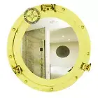 Vintage and Antique Style Decorative Round Brass Porthole Wall Mirrors for 15