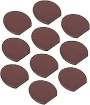 HEALEEP 10pcs Oval Shaped Rubber Furniture Levelers Multi Purpose Wobble Shims for Tables Dressers and Toilets Vibration Absorbing Pads for Stable Home Environments