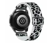 Ticwatch S & S2 Braided Loop Flex Watch Straps - Snow Leopard