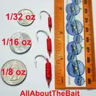 50 pack - MIXED - RED - Yellowtail Snapper Jigs - Mustad Saltwater Hook