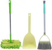 Toddmomy 3Pcs Kids Mop Cleaning Toys Broom Mop Dustpan Household Cleaning Too...