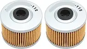 Motorcycle Oil Filter for ATC250 350 TRX250 300 400 700 AX1 CBX250 CBR250 CRF250 NX250 TLR250 XL250 XR250 350 XR400 GB500(2 Pcs)
