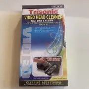 Trisonic Video Head Cleaner For VHS VCR Player Recorder TS-3135 Wet - Dry System