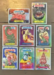 Lot 2024 Garbage Pail Kids Chrome Series 7 Refractor 8 Cards