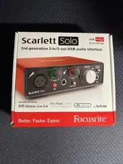 Focusrite 2nd Generation Scarlett Solo USB Audio Interface