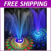 No Assembly Required Floating Pool Fountain with Lights – Rechargeable Magic
