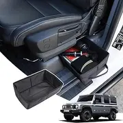 Compatible with Ineos Grenadier 2020-2024 Under Seat Storage Tray, Customized Oxford Cloth Driver Passenger Underseat Hidden Organizer Tool Box Organizer with Anti-slip and Handle (1PCS)
