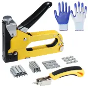 AIBOVI 4 in1 Staple Gun Heavy Duty,Upholstery Manual Brad Nailer Power Adjust...
