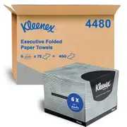 Kleenex Executive Folded Paper Hand Towel 6 Packs x 75 Towels (4480)