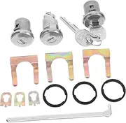 1 Set Front Door Lock Set Automotive Door and Trunk Lock Car Part Kit 1984 Lock Cylinder 654394765282
