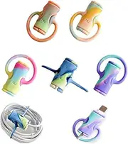 2 in 1 Data Cable Protector Cover, 5pcs Colorful Charger Protector for iPhone Type-c Charger, Universal Mini Charger Protective Cover