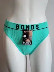 Bonds Originals Ladies WU8GW XDM Mint Retro Rib Hi Bikini Brief Size 10 New