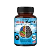 Brain Supplements - Memory & Focus - Brain Booster - 120 Capsules