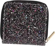 [CONGARTENO] Fashion Sequins Mini Bag for Women Wallet Women Clutch Purse Zipper for Travel Shopping Silver