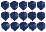 5 Sets Harrows Dimplex Standard Dart Flights - Ships Tracking- Transparent Blue